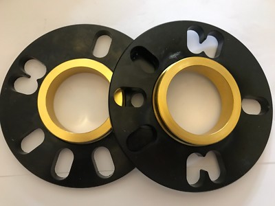 BLACK BIMECC ALLOY WHEEL SPACERS 10MM 72.6 - 65.1 X 2 FOR 5X110 65.1 SAAB