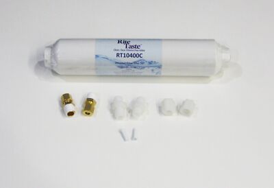 Rite Taste RT10400C 10'' Universal Inline Refrigerator Water Filter 1/4'' fittings