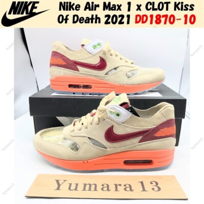 Nike Air Max 1 x CLOT Kiss Of Death 2021 DD1870-100 Men's Size