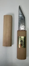 KAKURI RYUZO Kiridashi Japanese Hammered Steel Woodworking Knife 24mm Right Hand
