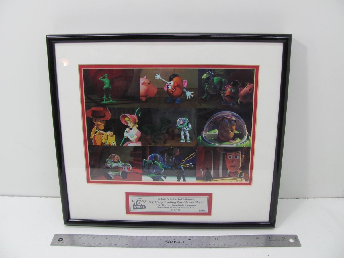 Disney Pixar Toy Story Foil Embossed Trading Cards Press Sheet