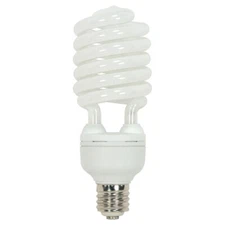 Satco S7389 65T5/50 Spiral Compact Fluorescent 65W 120V T5 Mogul Screw E39 5000K