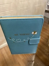 Fine Life Padded Leatherette Cover Journal Magnetic Peach  Lined Diary 256pages