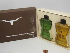 VINTAGE WESTERN GENTLEMAN DUO AFTER SHAVE&AFTER SHOWER 2ozEACH FULL MADE in USA