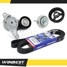For Buick Cadillac GMC Saturn Harmonic Balancer Serpentine Belt Component Kit 