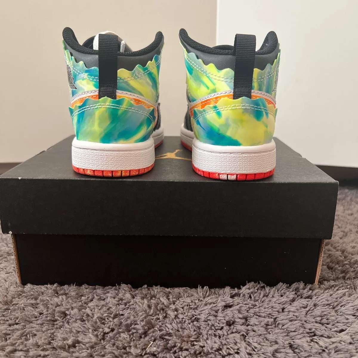 Air jordan 1 retro top mid se team orange black