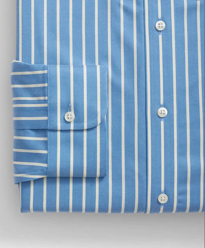 NEW Brooks Brothers Stretch Supima Twill Polo Button Down Collar 17-33/AUTHENTIC - Picture 4 of 4