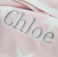 Custom Baby Blanket Swaddle Embroidered Name