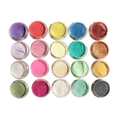 for Creative 20x Pearlescent Powder Epoxy Resin Color Dye Pigment Jewelry Fi
