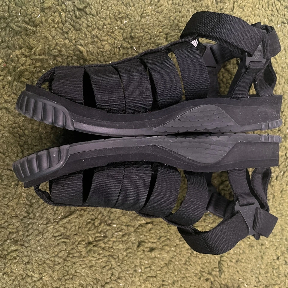 Sandalias Shaka Japón — Sandalias de pescador con correas de nailon 10 EE. UU. 28 cm NEGRAS Foto 2 de 4