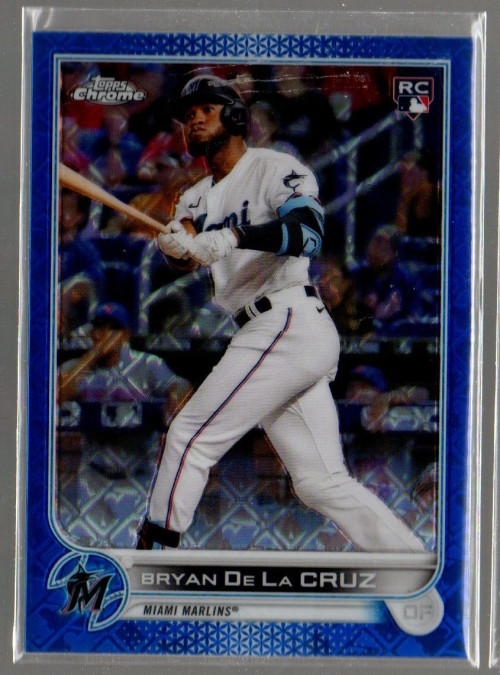 2022 Topps Chrome Logofractor Blue #98 Bryan De La Cruz /150