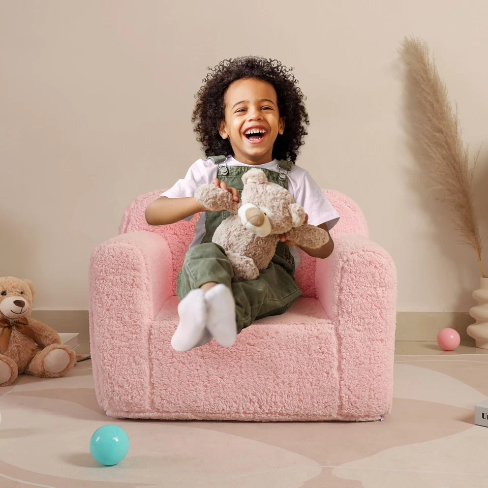 Silla Sherpa para Niños Cómoda y Suave, Silla de Espuma para Niños y Niñas,... Foto 3 de 4