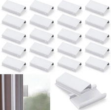 40 Pcs Window Screen Pull Tabs Spline Channel Lift White 