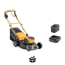 Stiga Cordless Lawn Mower Collector 48 S AE Kit Battery Charger Garden Tool