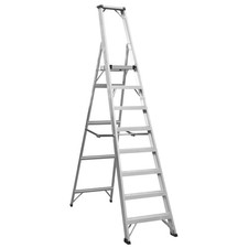 Image of Sealey Aluminium Step Ladder 8-Tread Industrial Bs 2037/1 Step Ladder AXL8