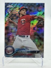 2018 Topps Chrome - Felix Jorge Prism Refractor (RC) Twins Baseball