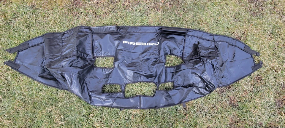 VTG Pontiac Firebird Black Leather Bra Car Mask 82 83 84 85 86 87 88 89 98 91 92 - Image 2 of 4