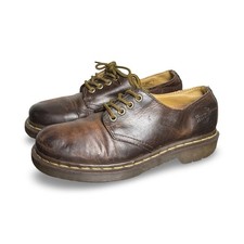 Dr. Martens 1461 Crazy Horse Leather Oxford Shoes Dark Brown Mens size 8