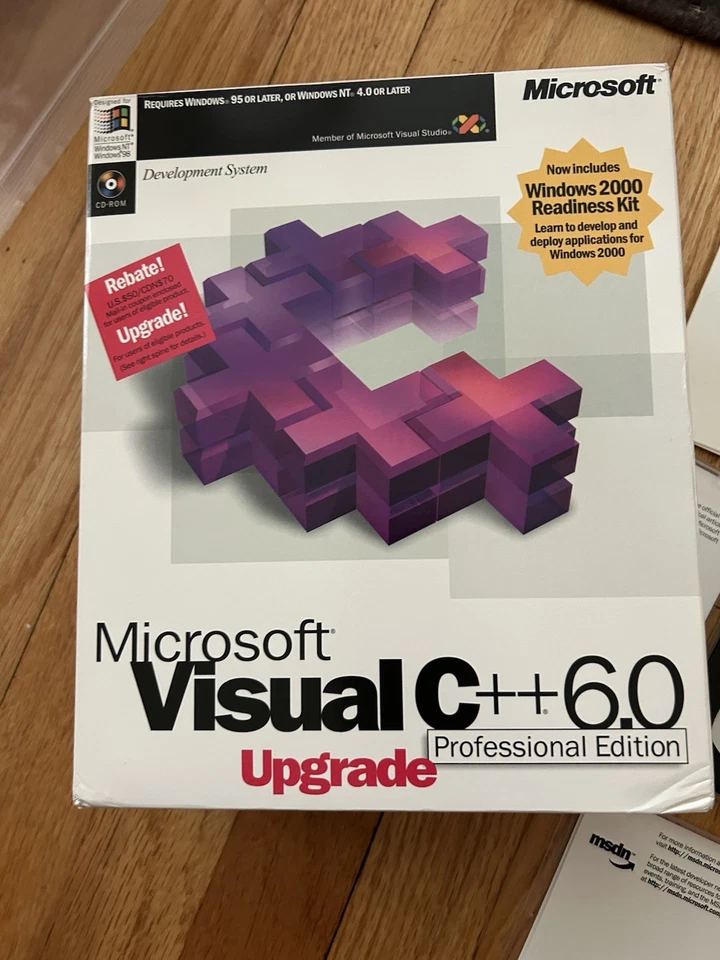 Microsoft Visual C++ 6.0 Professional Edition, UPGRADE - Image 4 of 4