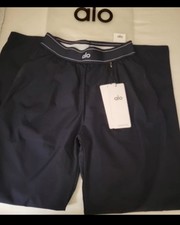 Alo Yoga Suit Up Trouser Quick-Dry, Loose-Fit, Wide-Leg, Black, Size M