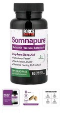 Force Factor Somnapure Melatonin 3mg Natural Sleep Aid With Natural Botanicals
