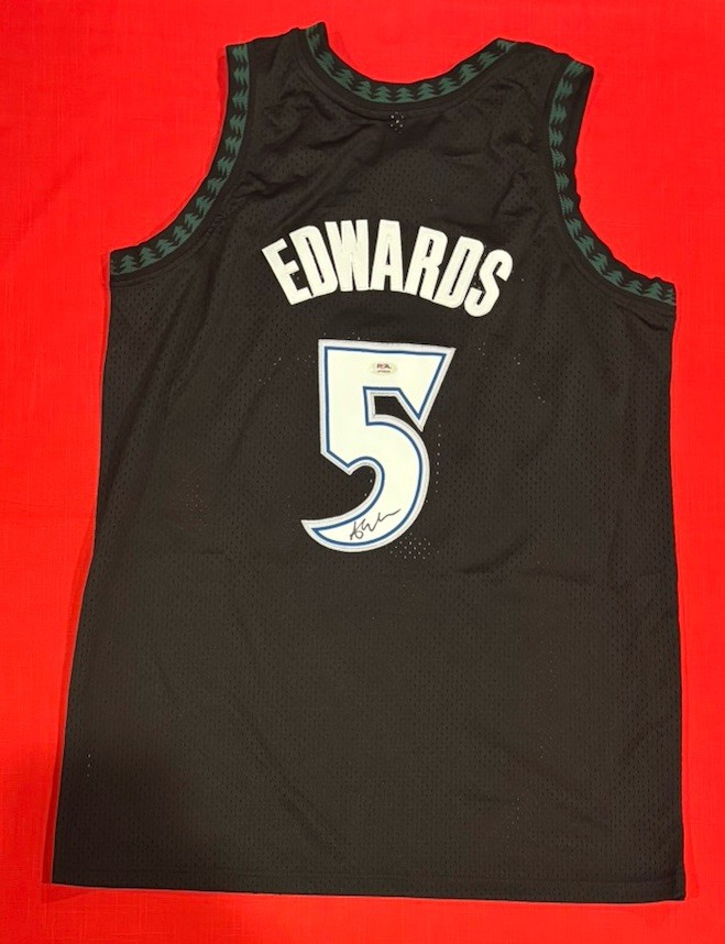 【PSA】 Anthony Edwards直筆サイン入りジャージ Anthony Edwards Minnesota Timberwolves Autographed Signed Custom