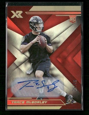 2019 Panini XR Trace McSorley RC Auto Orange #/49 #169