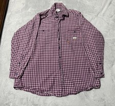 Rasco FR Work Shirt Mens XL Plaid L/S Button Down Flame Resistant Workwear
