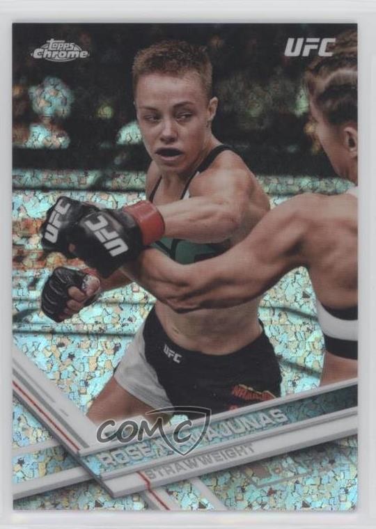 2017 Topps Chrome UFC Diamond Refractor Rose Namajunas #1 06iv