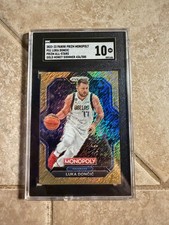 2022-23 PANINI PRIZM MONOPOLY PS1 LUKA DONCIC PRIZM ALL-STARS GOLD MONEY SHIMMER