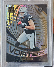 Panini 2024 Donruss Vortex Rookie Brock Bowers Las Vegas Raiders #VOR-BBO PSA