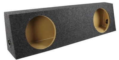 Q Power Dual 10'' Sealed Heavy Duty Truck Subwoofer Box Enclosure  (Open Box)