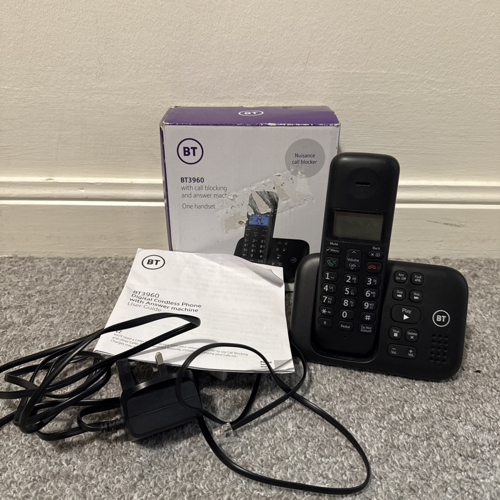 BT 3960 Digital Cordless Answering Machine Phone Nuisance Call Blocker Landline