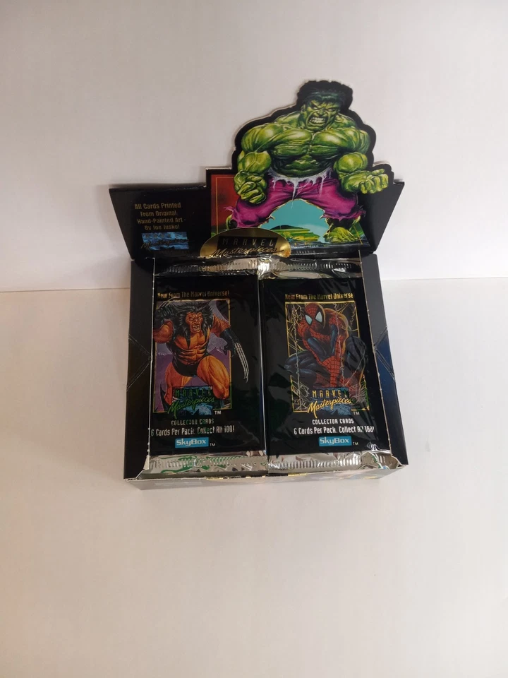 CAIXA FRESCA E TESTADA 1 Pacote Selado 1992 Marvel Masterpieces Joe Jusko Estado perfeito - Imagem 3 de 4