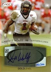 Garrett Wolfe SA-GE Autographs #A60 Gold