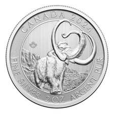 2024 Canada Wooly Mammoth Age Series 2oz 9999 Silver