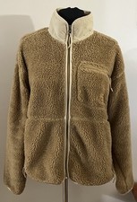 Women's sz Large The North Face Extreme Pile Full Zip Jacket Almond Butter