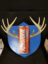 Keystone Light Tin Deer Beer Sign
