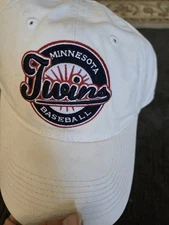 Minnesota Twins MLB Baseball Cap Mens White Curved Brim Drew Pearson Marketing