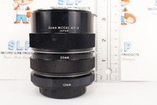 Vivitar Extension Tube Set 12mm 20mm 36mm Model AT-3 Japan Macro Photography