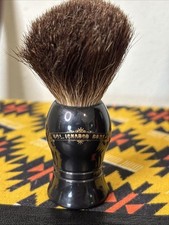Colonel Conk Model 1001 Standard Pure Badger Shaving Brush Black Handle - VGC