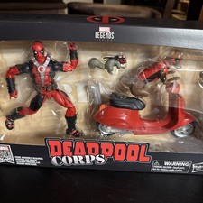 Marvel Legends 2019 Deadpool Corps 80 Years Action Figure Scooter Set New