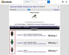 LEGO NINJAGO: Destiny's Shadow (70623) Incomplete As Is Please See Pics