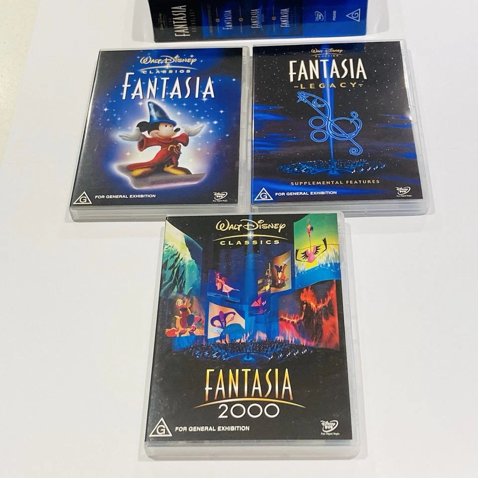 Disney Fantasia Anthology Collector’s Edition (3x DVD) Region 4 PAL, Rare! - image 3 of 4