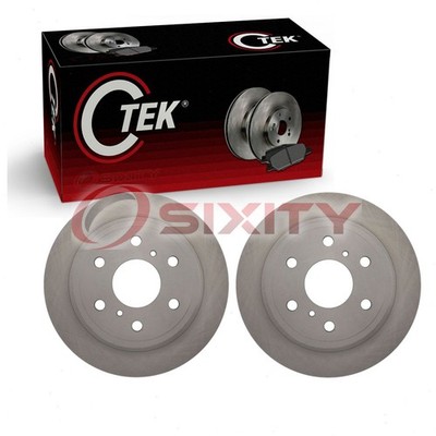 2 pc Centric Rear Disc Brake Rotors for 2007-2020 GMC Yukon Braking Tire tx