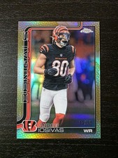 2025 Topps Chrome Football Andrei Iosivas #60 Football Leather GOLD /50 🔥
