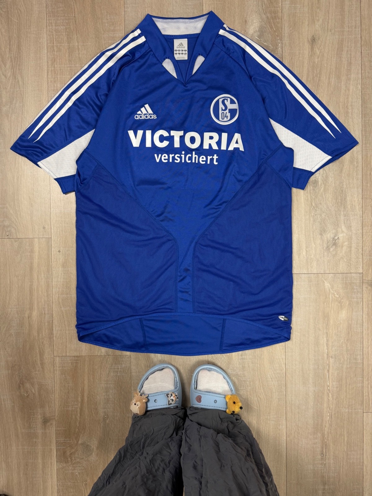 Vintage F.C Schalke 04 #14 Asamoah 2004/2005 Jersey Size M