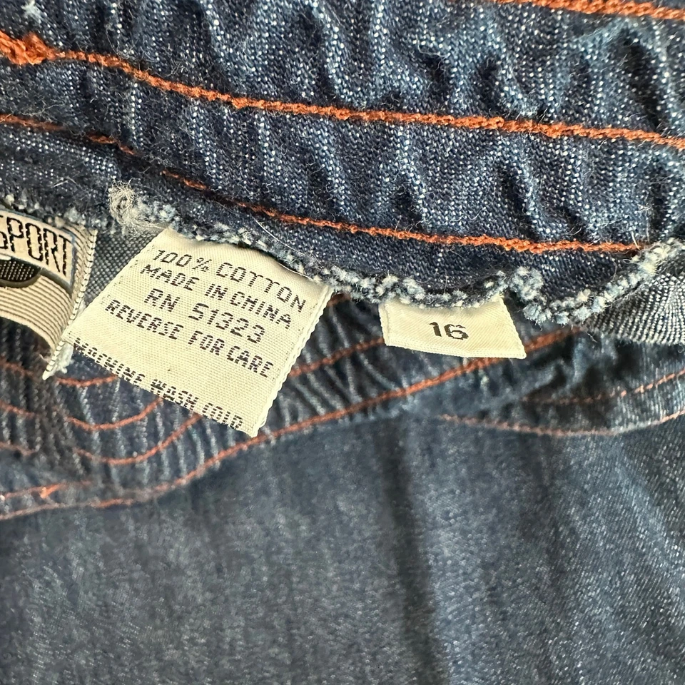 Chaus Sport Womens Denim Maxi Skirt Size 16 High Waist Boho Western Casual - Image 4 of 4