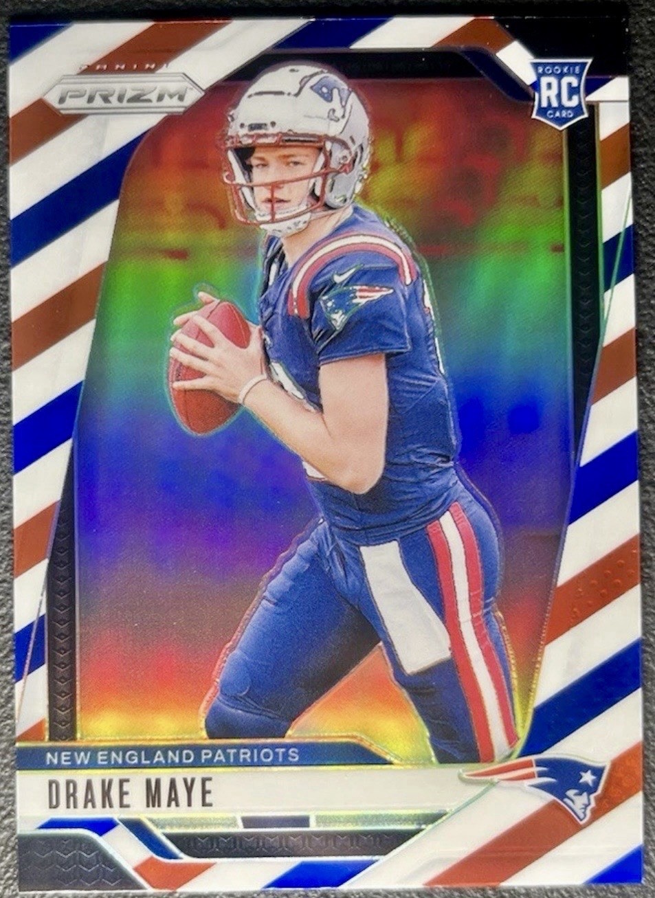 2024 Prizm Drake Maye #329 Red White Blue RC Rookie PATRIOTS 🔥🔥🔥