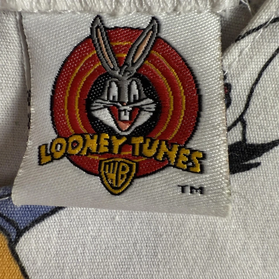 Vintage Looney Tunes Shirt Womens Small Cartoon Medical Scrub Bugs Bunny 90s - Image 4 of 4